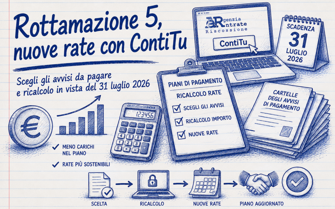 Rottamazione quinquies ContiTu: come ridurre le rate entro il 31 luglio