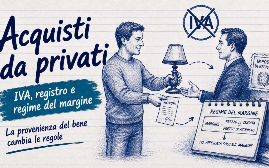 Acquisti da privati: regime IVA, registro e regime del margine