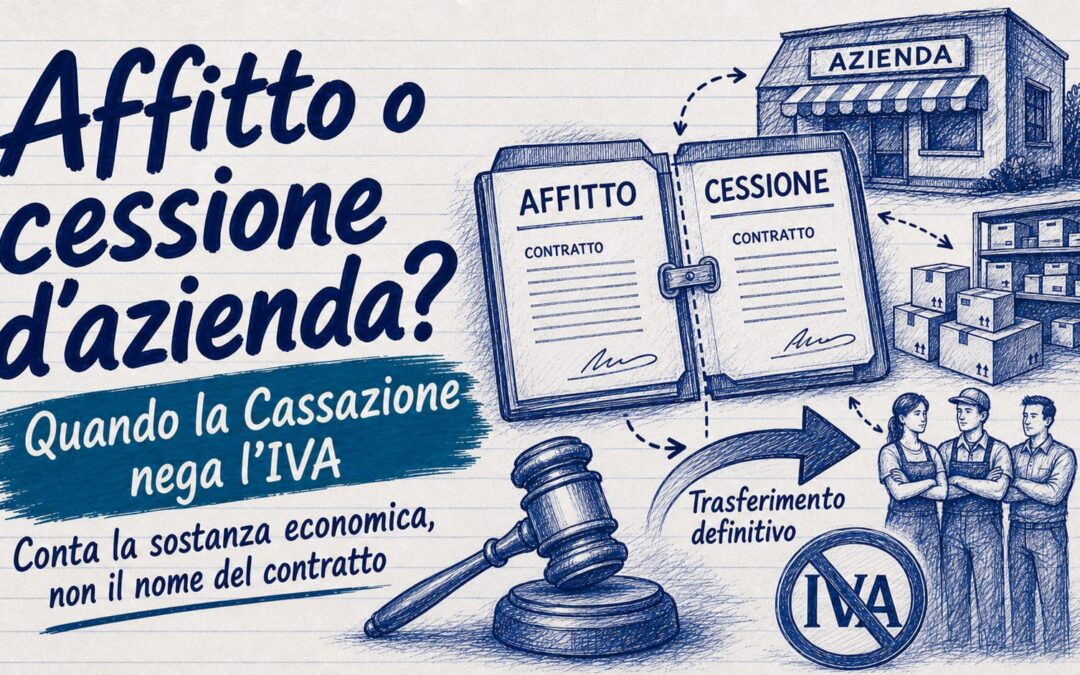 Affitto d’azienda o cessione d’azienda: quando la Cassazione nega l’Iva