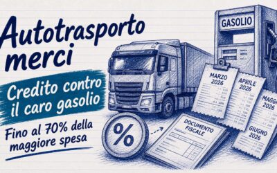 Credito d’imposta autotrasporto merci contro il caro gasolio
