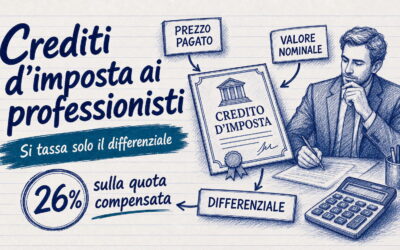 Crediti d’imposta superbonus ceduti ai professionisti: tassato solo il differenziale