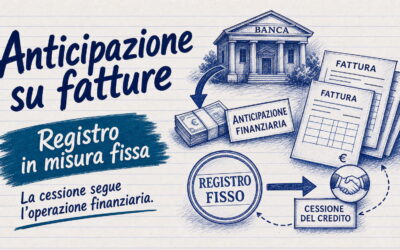 Anticipazione su fatture: la cessione del credito sconta il registro fisso