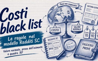 Costi black list nel modello Redditi SC: le regole aggiornate
