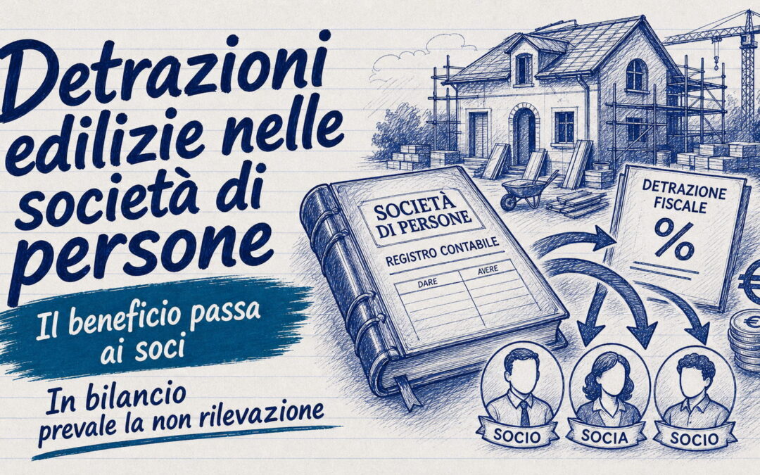 Detrazioni edilizie nelle società di persone: come contabilizzarle