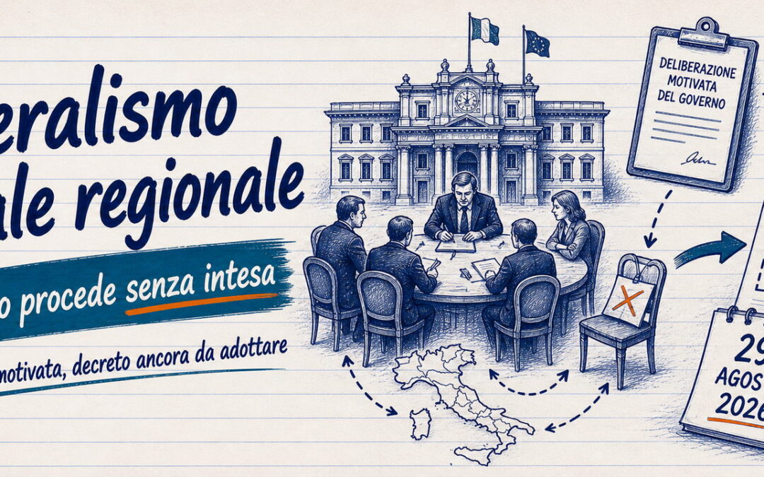 Federalismo fiscale regionale: il Governo va avanti senza intesa