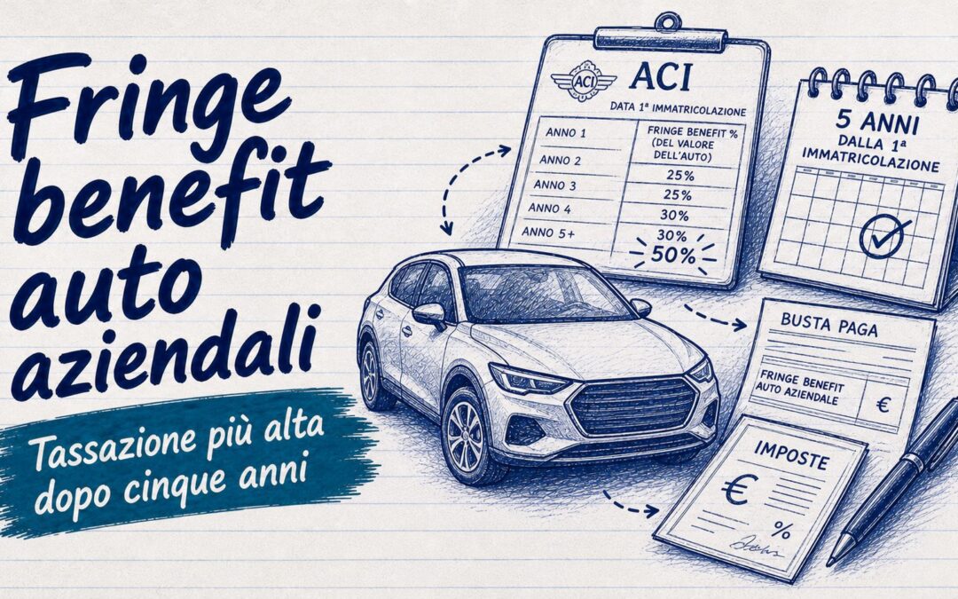 Fringe benefit auto aziendali: tassazione più alta dopo cinque anni