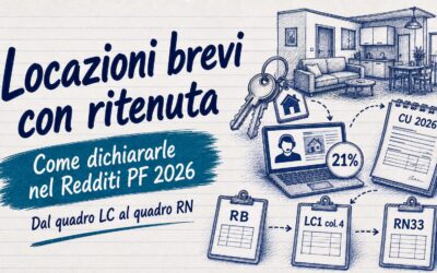 Locazioni brevi ritenuta 21%: come dichiararle nel Redditi PF 2026