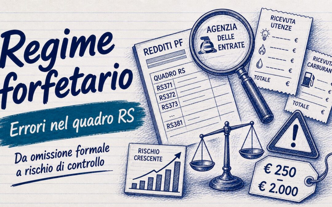 Regime forfetario quadro RS: rischio di controlli fiscali
