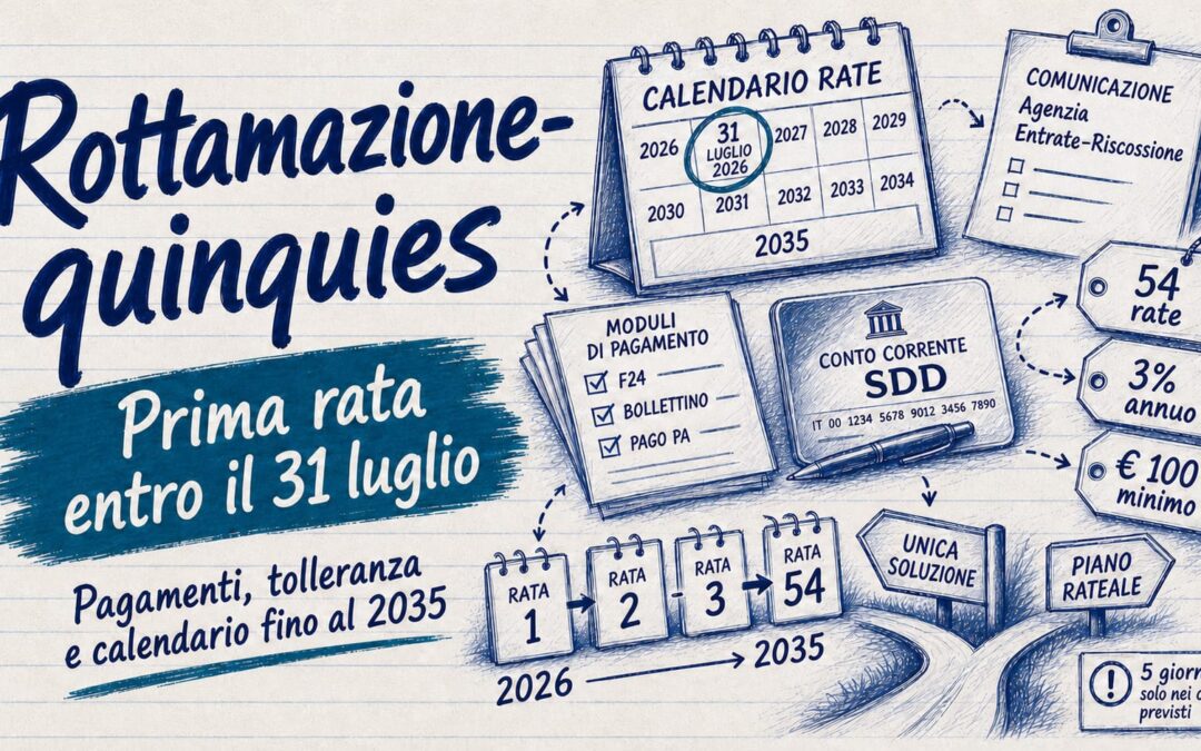Rottamazione-quinquies scadenza prima rata il 31 luglio in arrivo