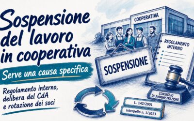 Sospensione lavoro soci cooperativa: serve una causa specifica