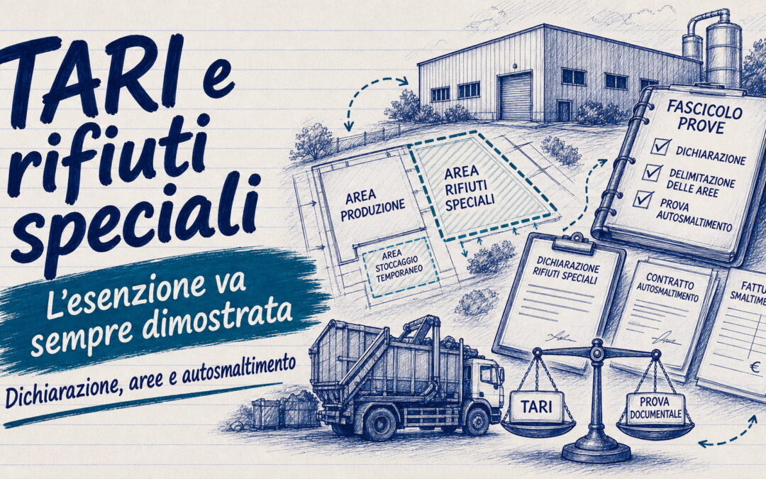 Esenzione Tari sui rifiuti speciali: senza dichiarazione niente sconto