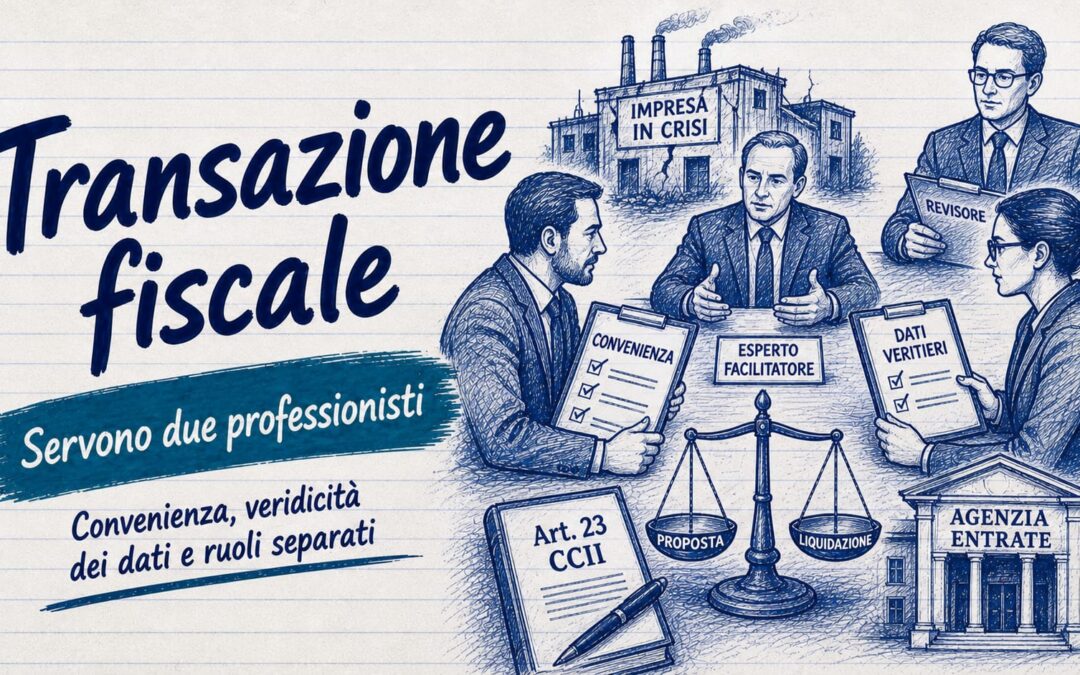 Transazione fiscale nella composizione negoziata: necessari due professionisti