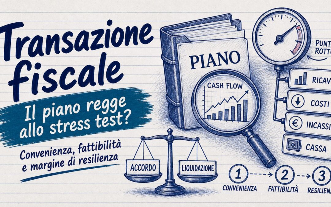 Transazione fiscale: lo stress test del piano di risanamento decide tutto