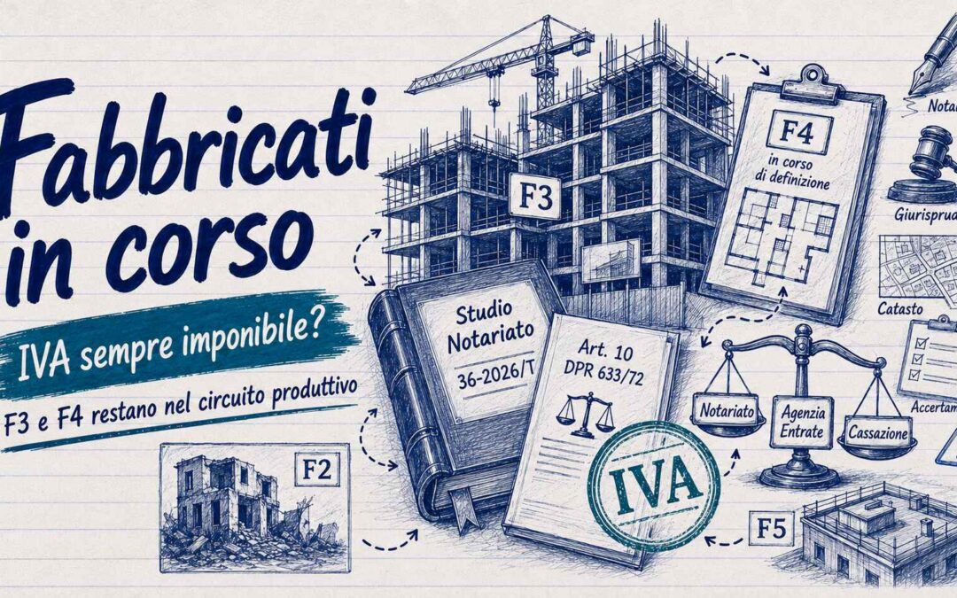 IVA fabbricati in corso di costruzione: sempre dovuta secondo i notai