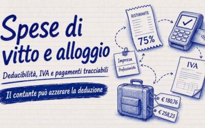 Studio Sabatino Pizzano 5 Spese di vitto e alloggio: deducibilità, IVA e pagamenti tracciabili