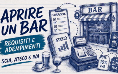 Studio Sabatino Pizzano 5 Come avviare attività Bar, pub ed enoteche: requisiti, adempimenti e IVA per aprire l’attività