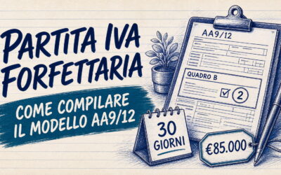 Studio Sabatino Pizzano 5 Apertura della partita IVA in regime forfettario: come compilare il modello AA9/12