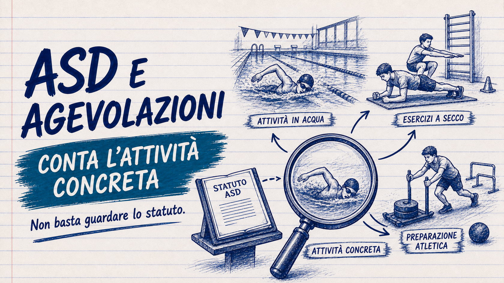 Asd, le agevolazioni fiscali dipendono dall'attività in concreto