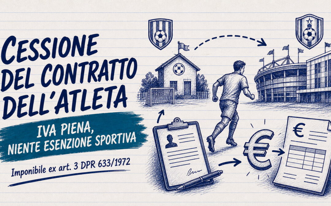 Cessione del contratto dell’atleta: IVA piena, niente esenzione sportiva