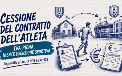 Cessione del contratto dell’atleta: IVA piena, niente esenzione sportiva