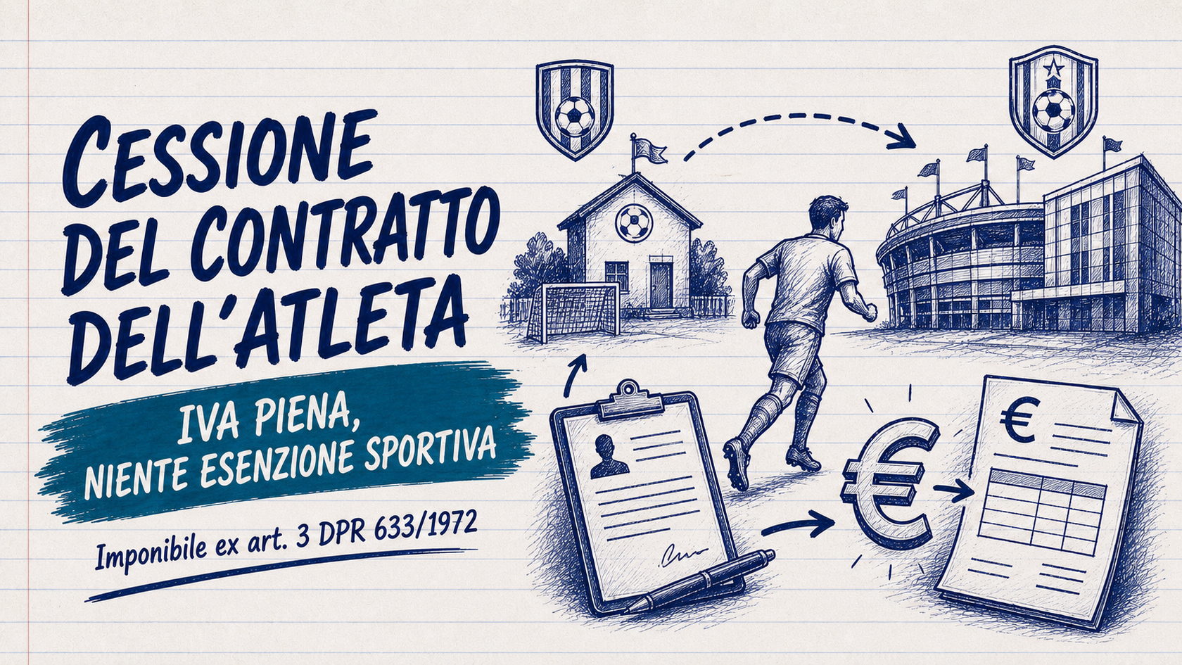 Cessione del contratto dell'atleta: IVA piena, niente esenzione sportiva