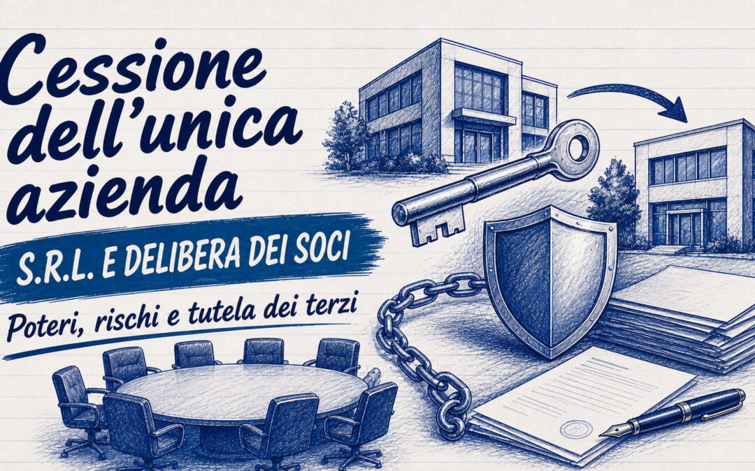 Cessione dell’unica azienda della srl inefficace senza il via libera dei soci