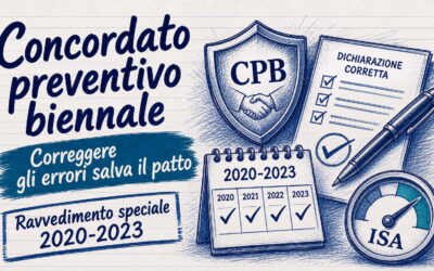 Concordato preventivo biennale: ravvedimento speciale e correzione errori