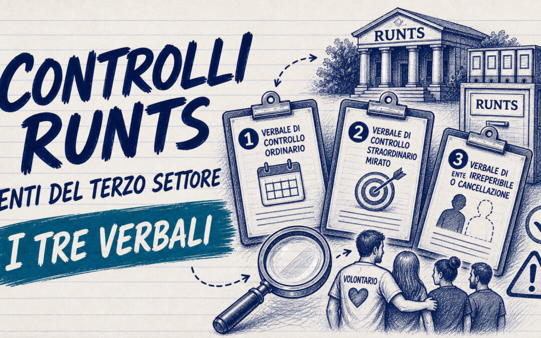 Controlli RUNTS sugli enti del Terzo settore: i tre verbali