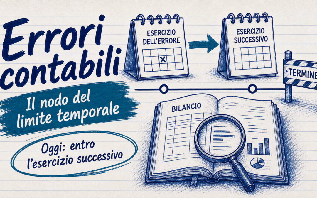 Correzione errori contabili: il nodo del limite temporale