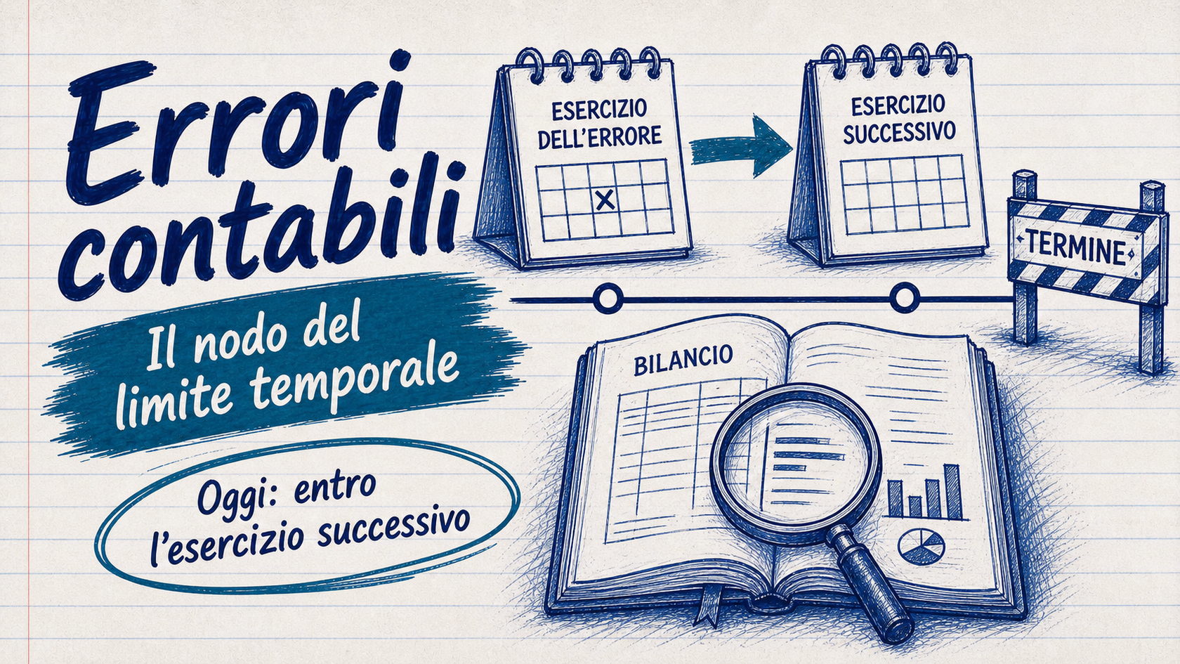 Correzione errori contabili: il nodo del limite temporale