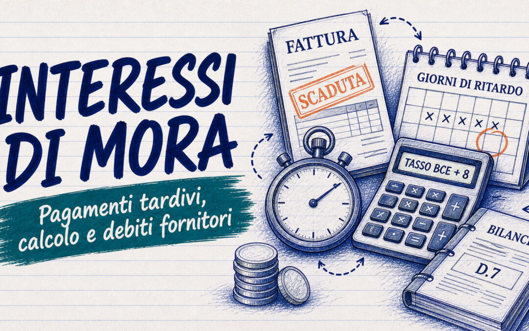 Debiti verso fornitori in bilancio: interessi di mora e fatture da ricevere