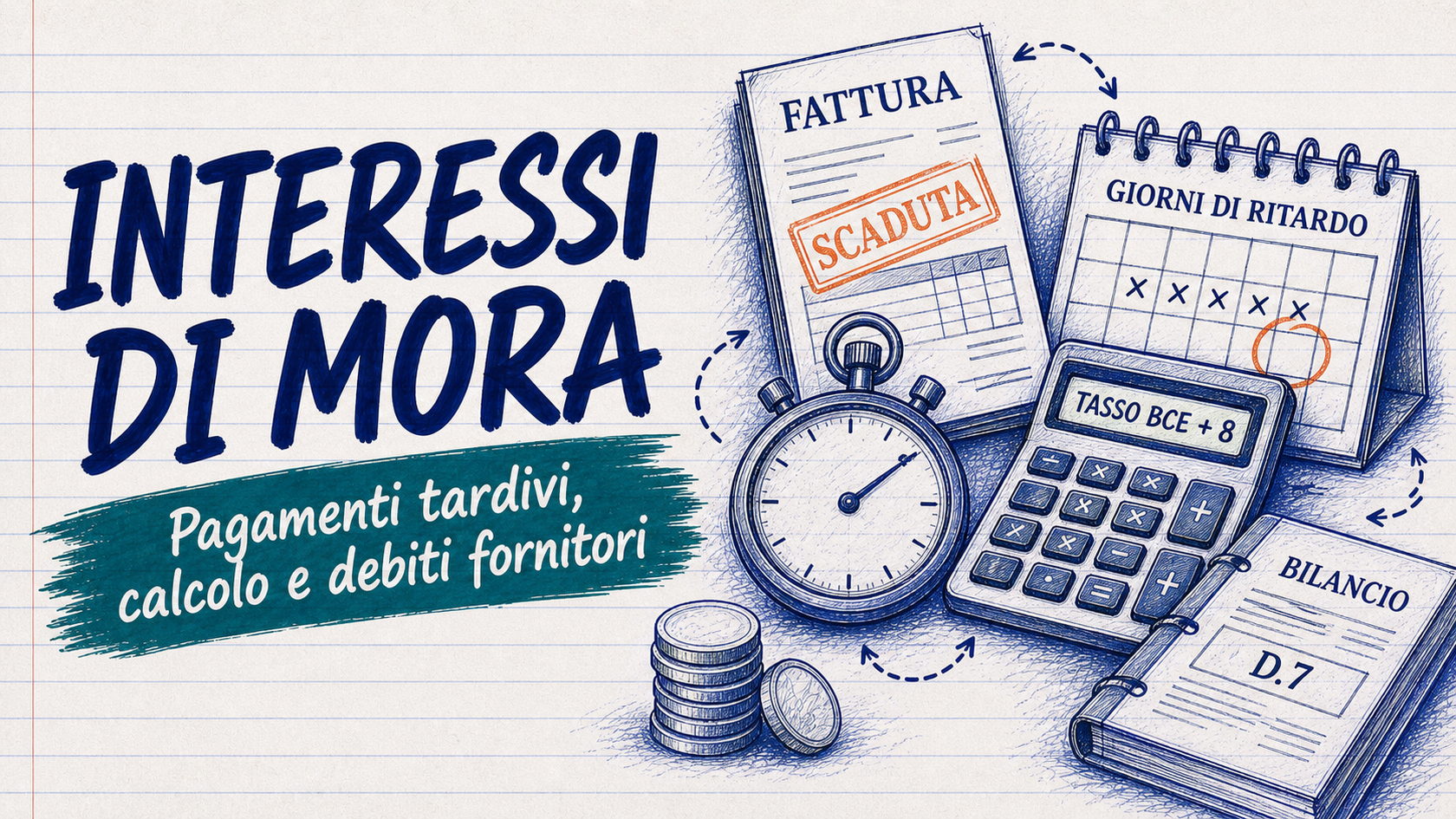 Debiti verso fornitori in bilancio: interessi di mora e fatture da ricevere