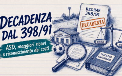 Decadenza dal regime 398/91: gli enti sportivi hanno diritto ai costi forfetari