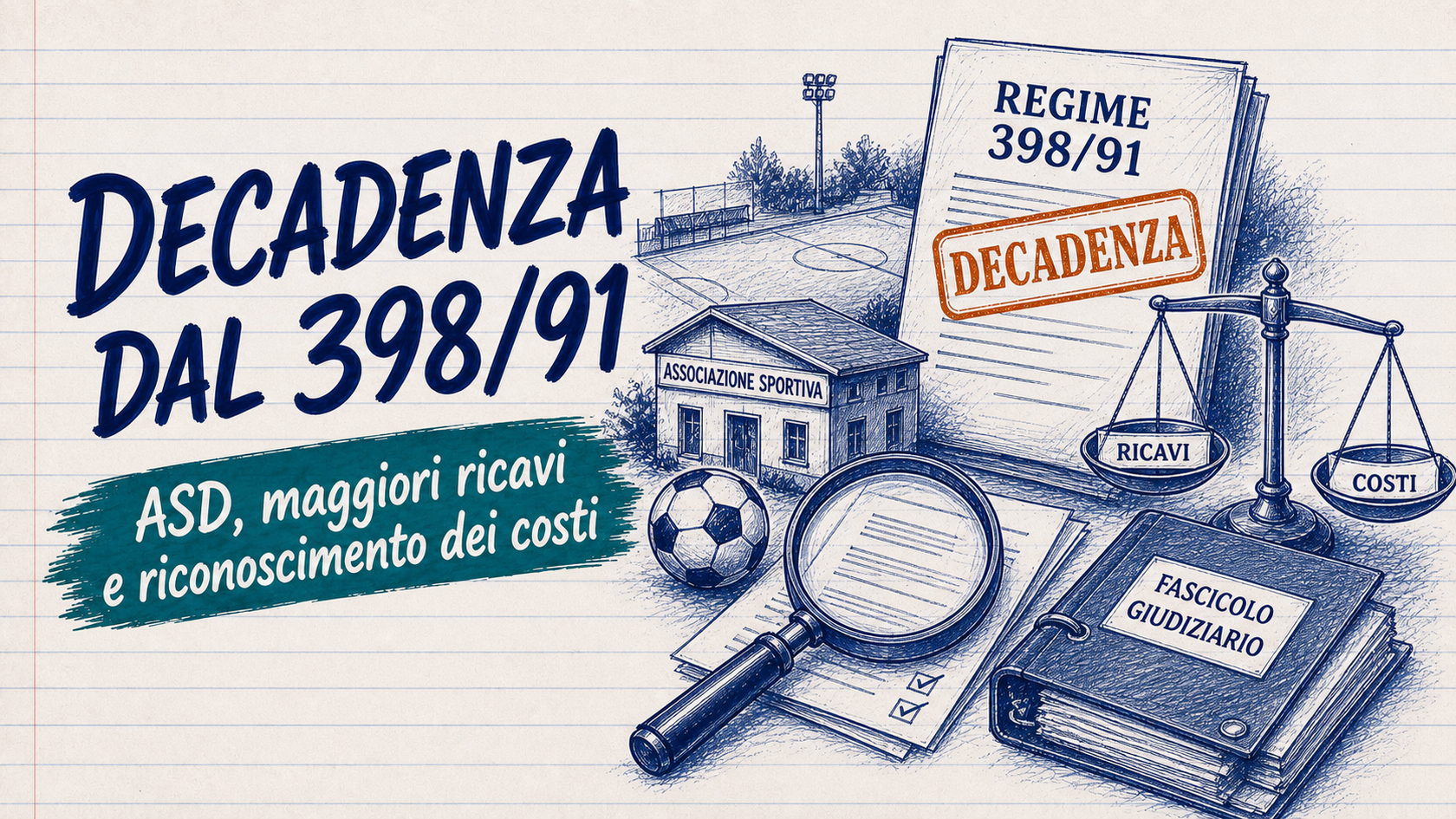 Decadenza dal regime 398/91: gli enti sportivi hanno diritto ai costi forfetari