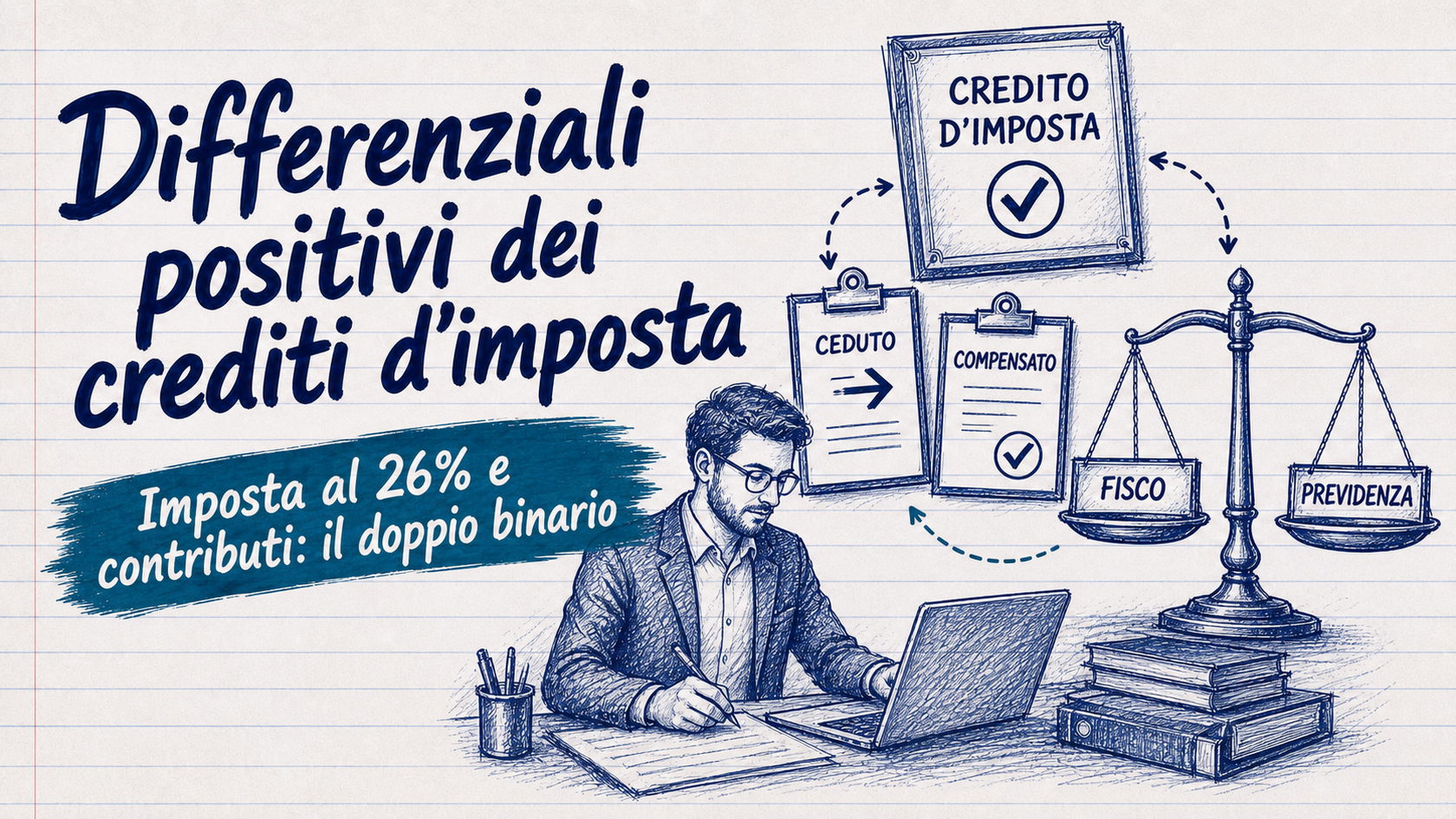 Differenziali positivi dei crediti d'imposta: la versione definitiva e l'effetto sui contributi