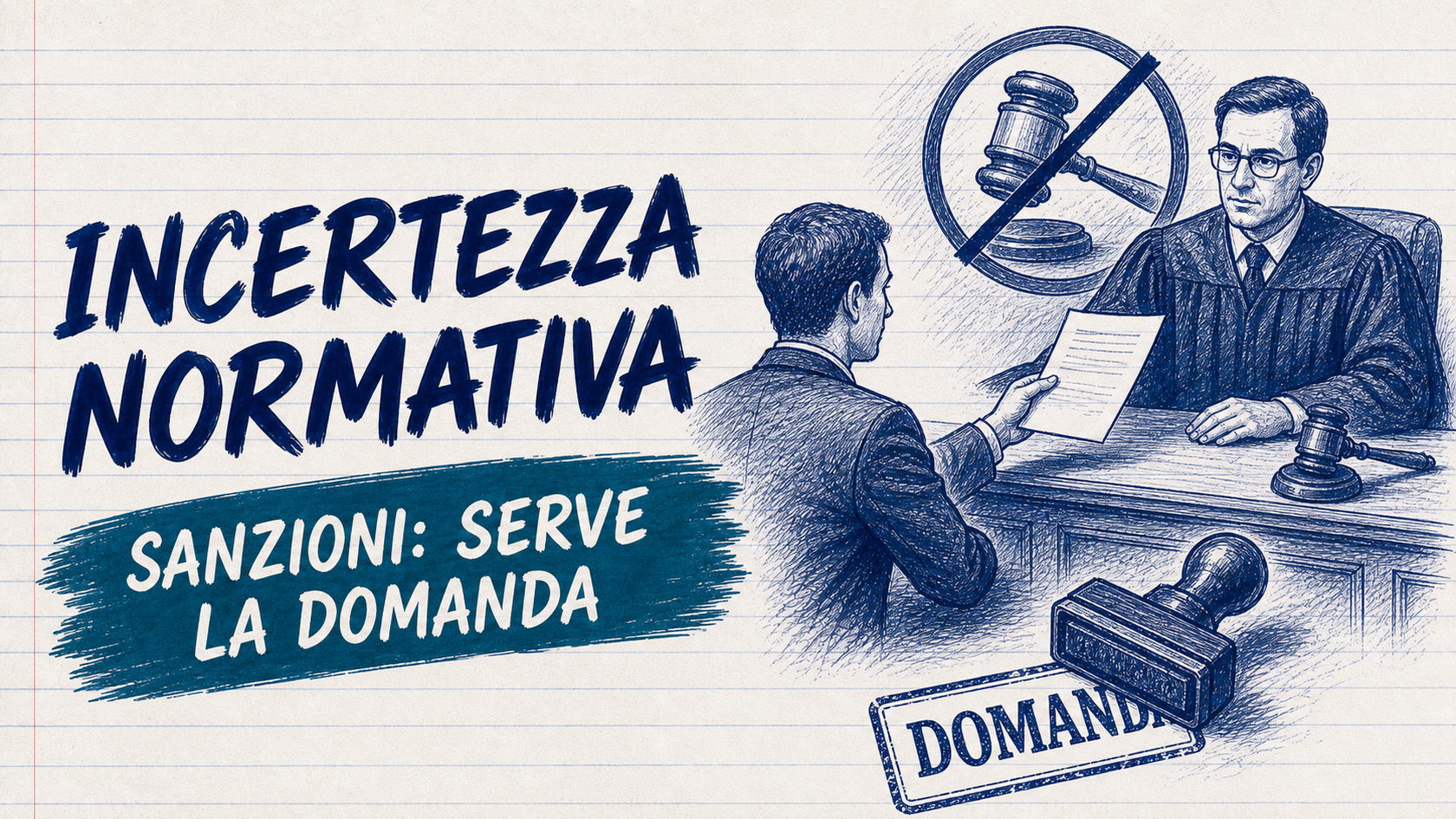 Incertezza normativa: le sanzioni si disapplicano solo su domanda