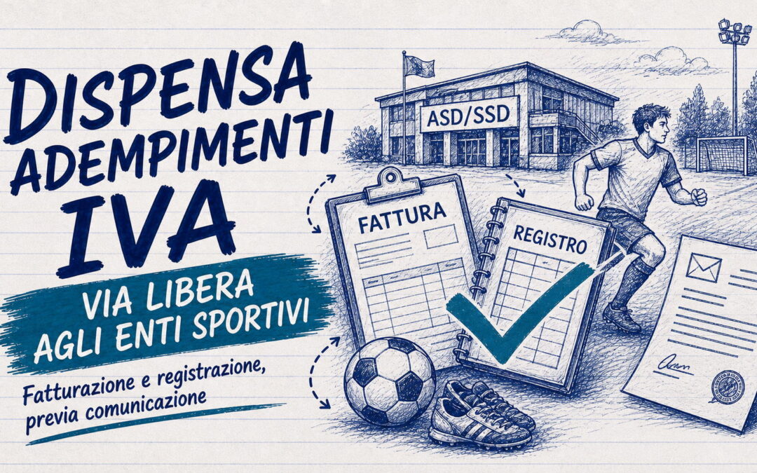Dispensa adempimenti Iva enti sportivi: il via libera dell’Agenzia