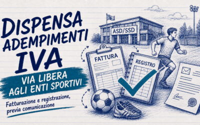 Dispensa adempimenti Iva enti sportivi: il via libera dell’Agenzia