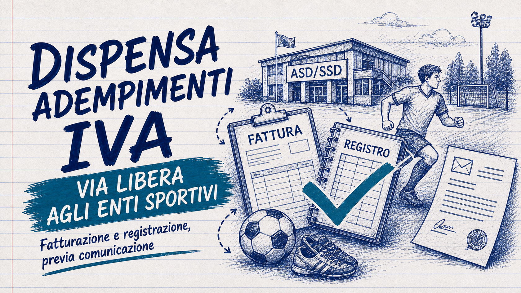 Dispensa adempimenti Iva enti sportivi: il via libera dell'Agenzia