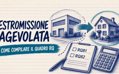 Estromissione agevolata immobili: come compilare il quadro RQ del modello PF 2026