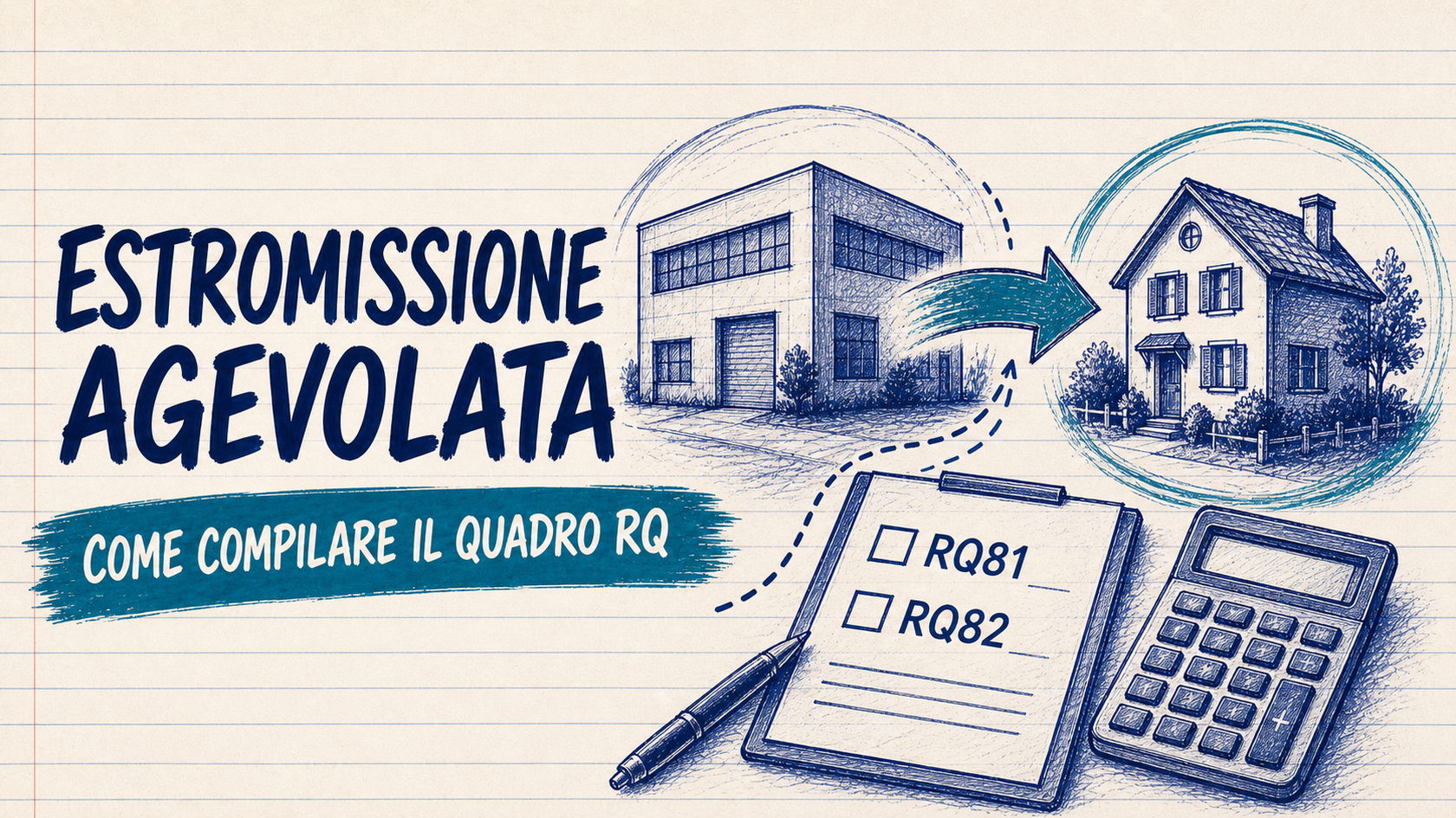 Estromissione agevolata immobili: come compilare il quadro RQ del modello PF 2026