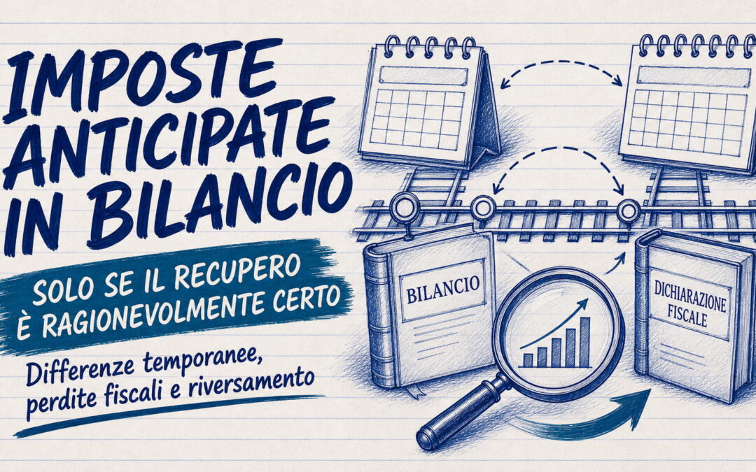 Imposte anticipate in bilancio: quando iscriverle e come calcolarle