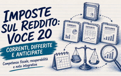 Imposte sul reddito dell’esercizio (voce 20): correnti e differite