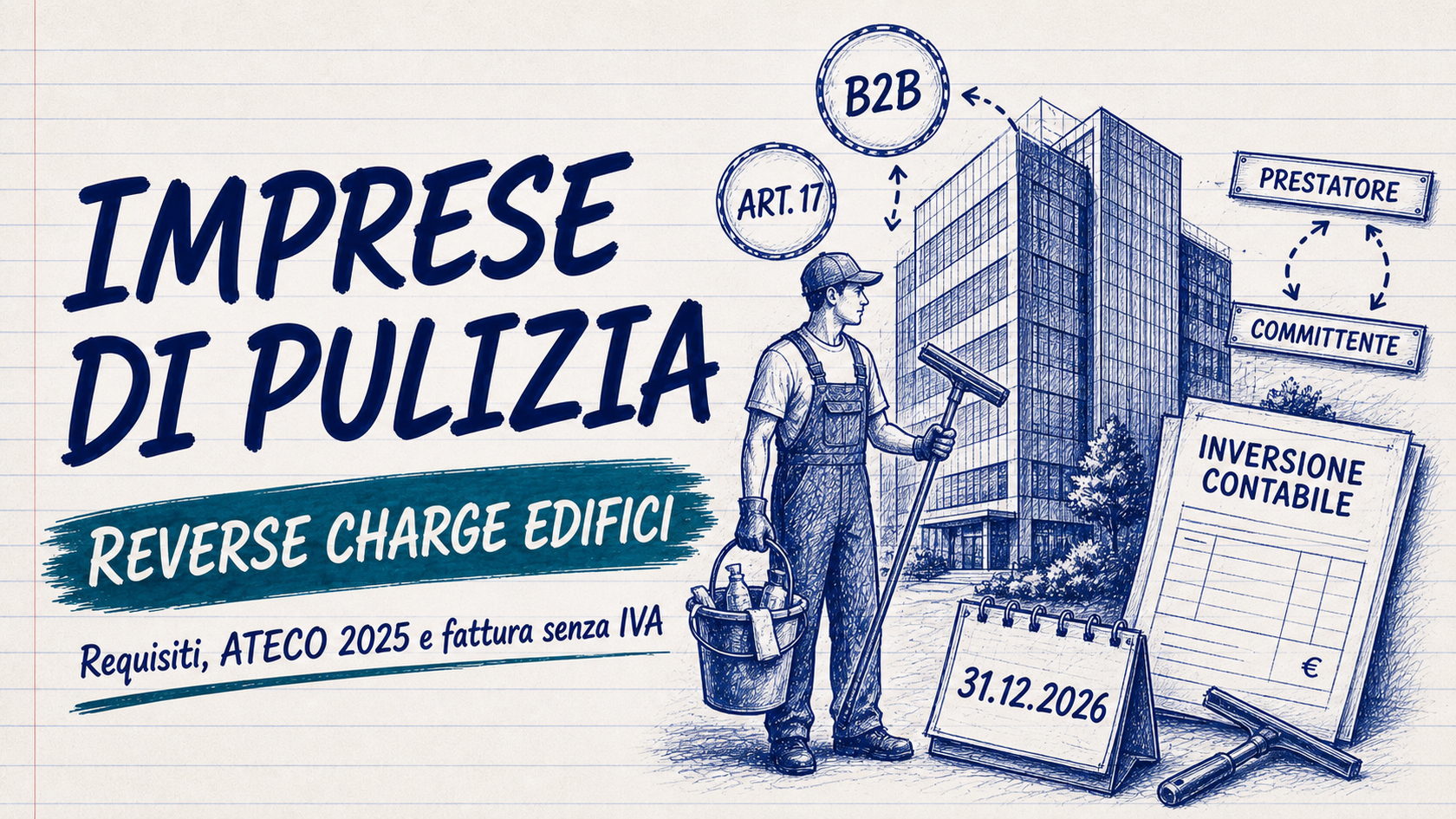 Imprese di pulizia: requisiti, adempimenti e reverse charge sugli edifici