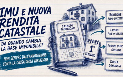 IMU e variazione della rendita catastale: da quando cambia la base imponibile