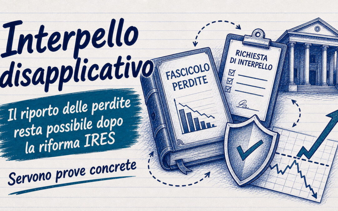 Interpello disapplicativo e riporto perdite: resta possibile dopo la riforma IRES