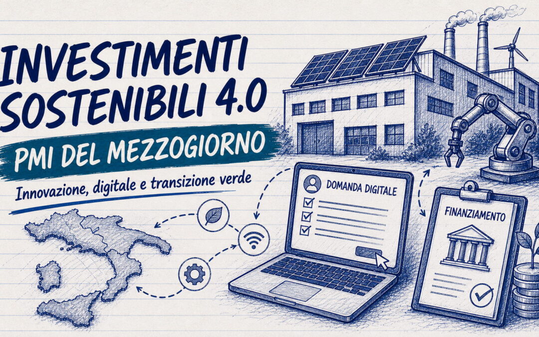 Investimenti sostenibili 4.0, domande dal 6 ottobre per le PMI del Sud