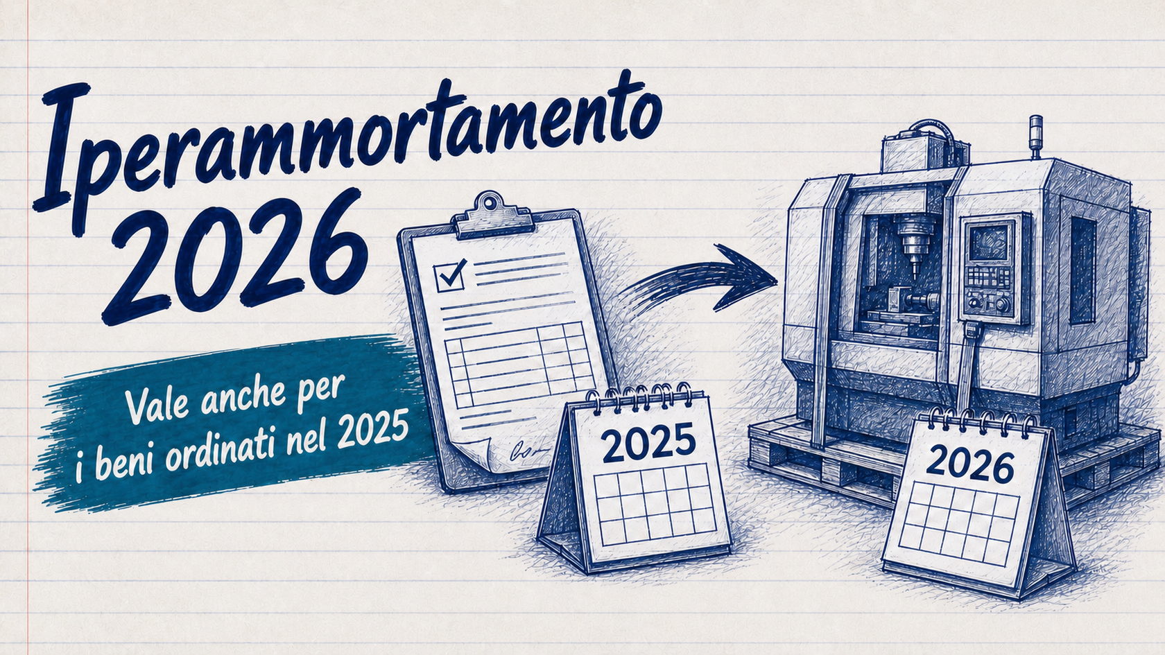 Iperammortamento 2026 anche per i beni ordinati nel 2025 e consegnati dopo