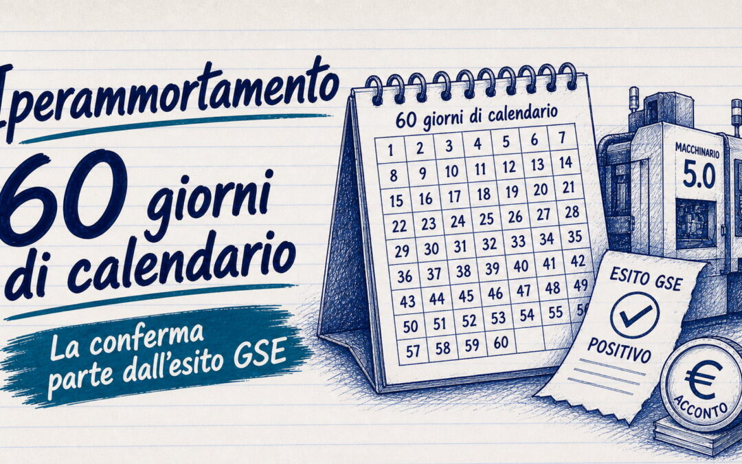 Iperammortamento, il termine di 60 giorni è di calendario