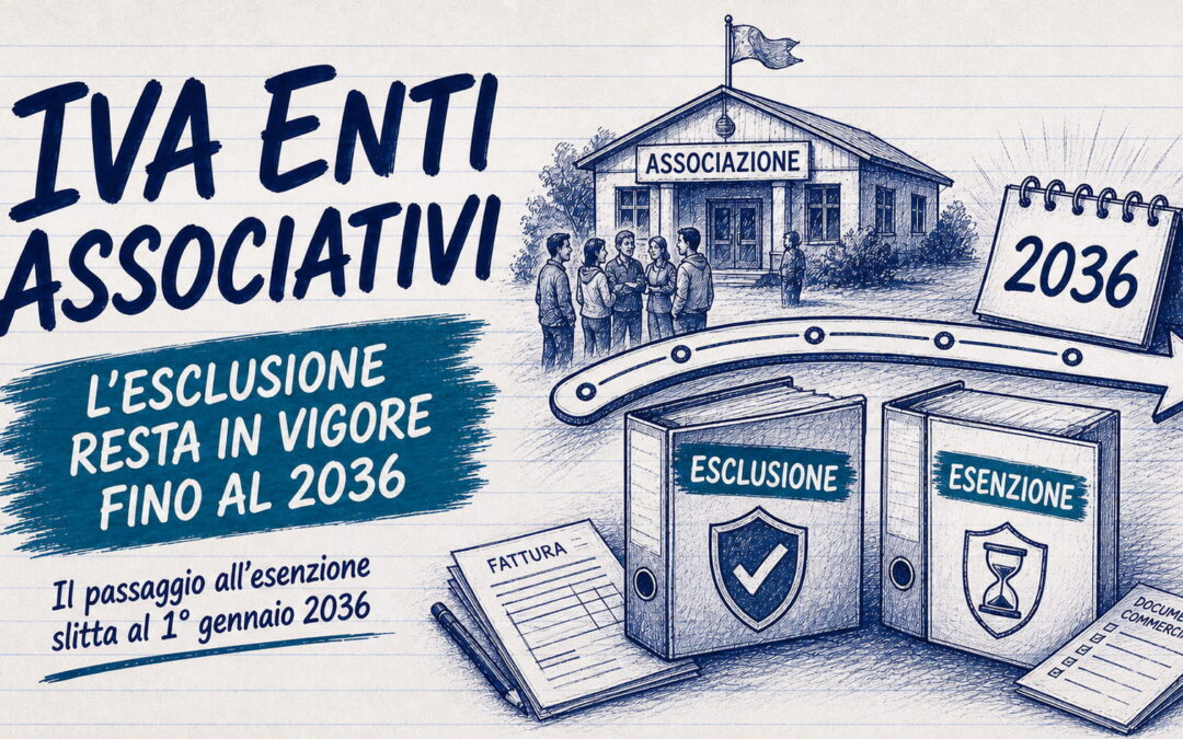 Iva enti associativi: l’esclusione resta in vigore fino al 2036